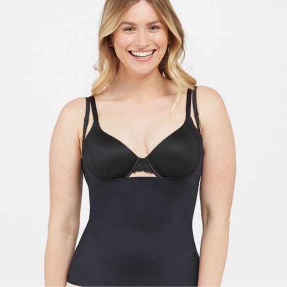 SPANX Suit Your Fancy Open Bust Cami Very Black Size XS Nwt - Picture 5 of 15